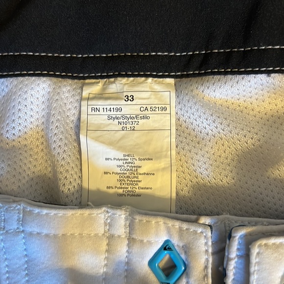 Quicksilver board shorts size 33. Multi color. - Picture 3 of 3